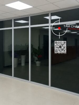 Vách kính chống cháy - Mẫu vách 2 tầng