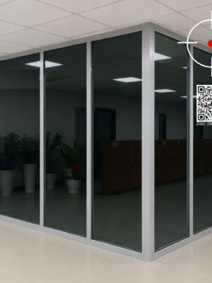 Vách kính chống cháy - Mẫu vách 1 tầng