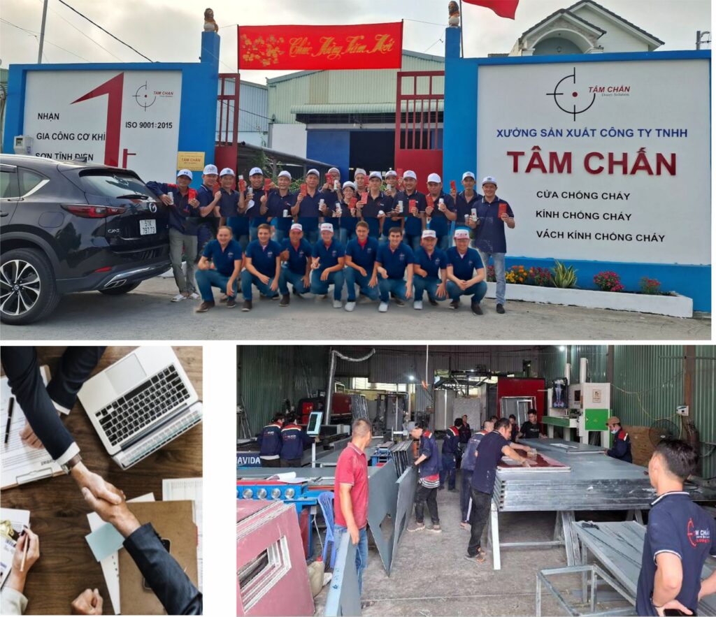 cửa kính chống cháy