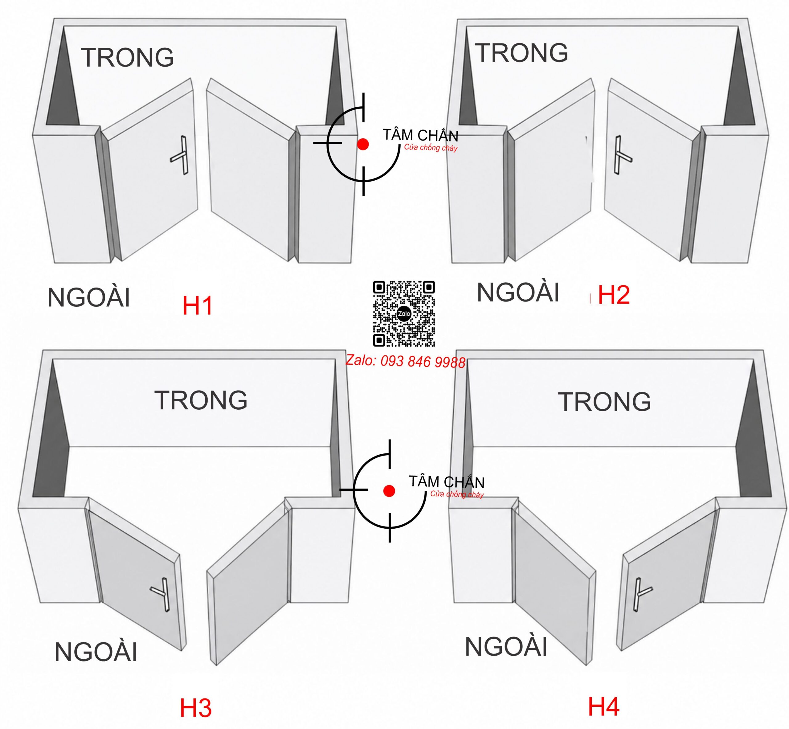 cửa chống cháy EI60 phường Thảo Điền